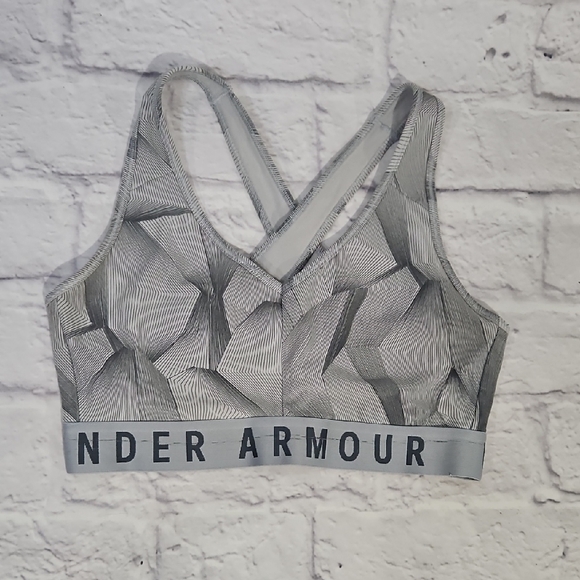 Under Armour Black and Gray Sports Bra - Picture 1 of 4